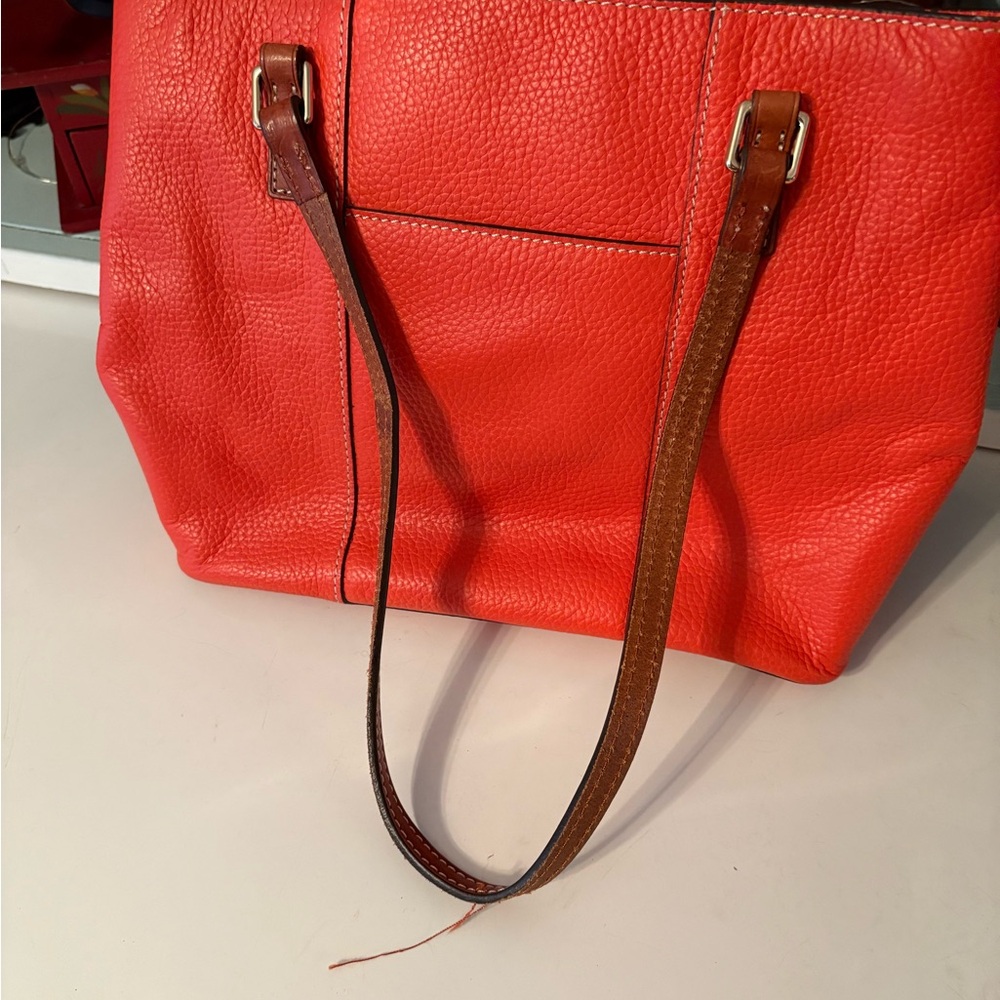 Dooney & Bourke Vibrant  Coral Shoulder Bag - Picture 3 of 3